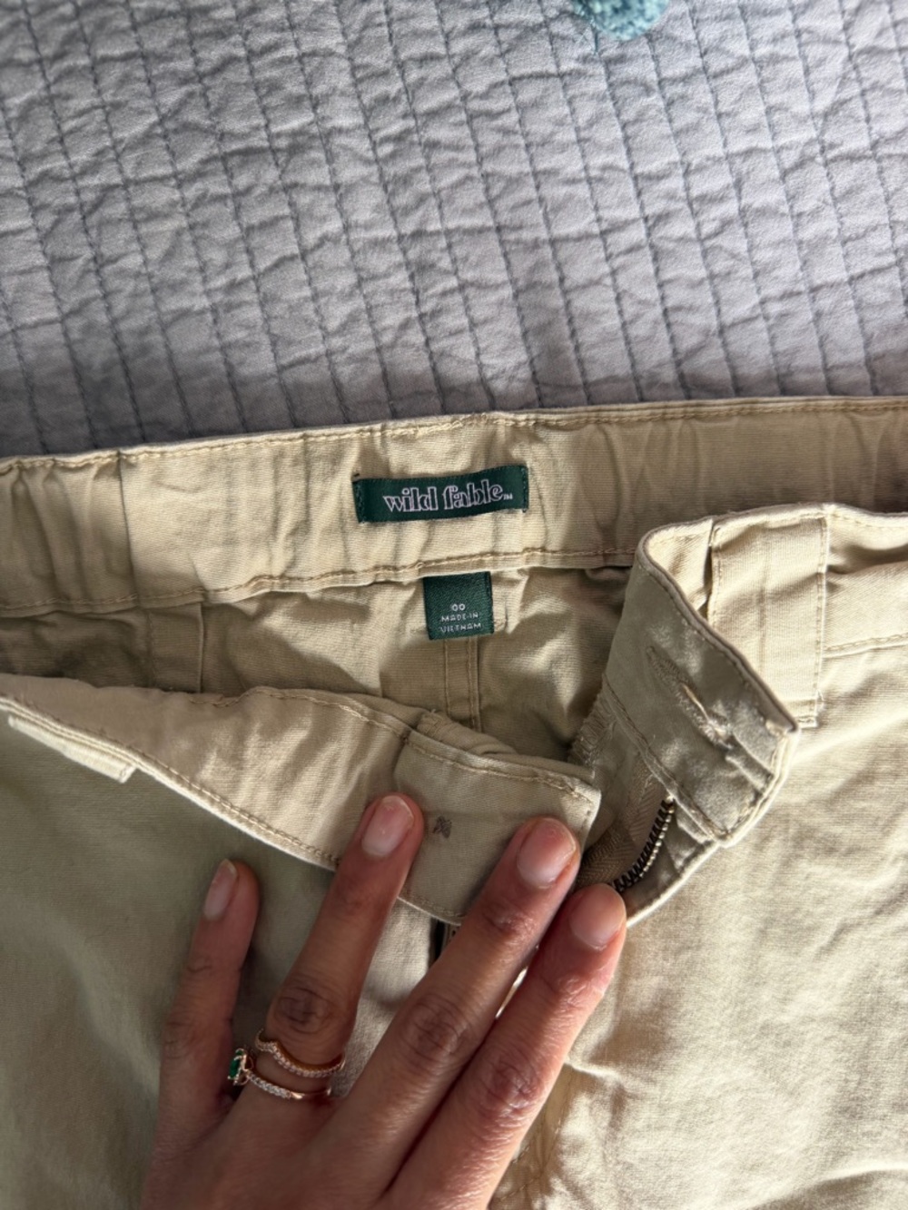 wild fable Women's Khaki Chino Skirt in Light Tan